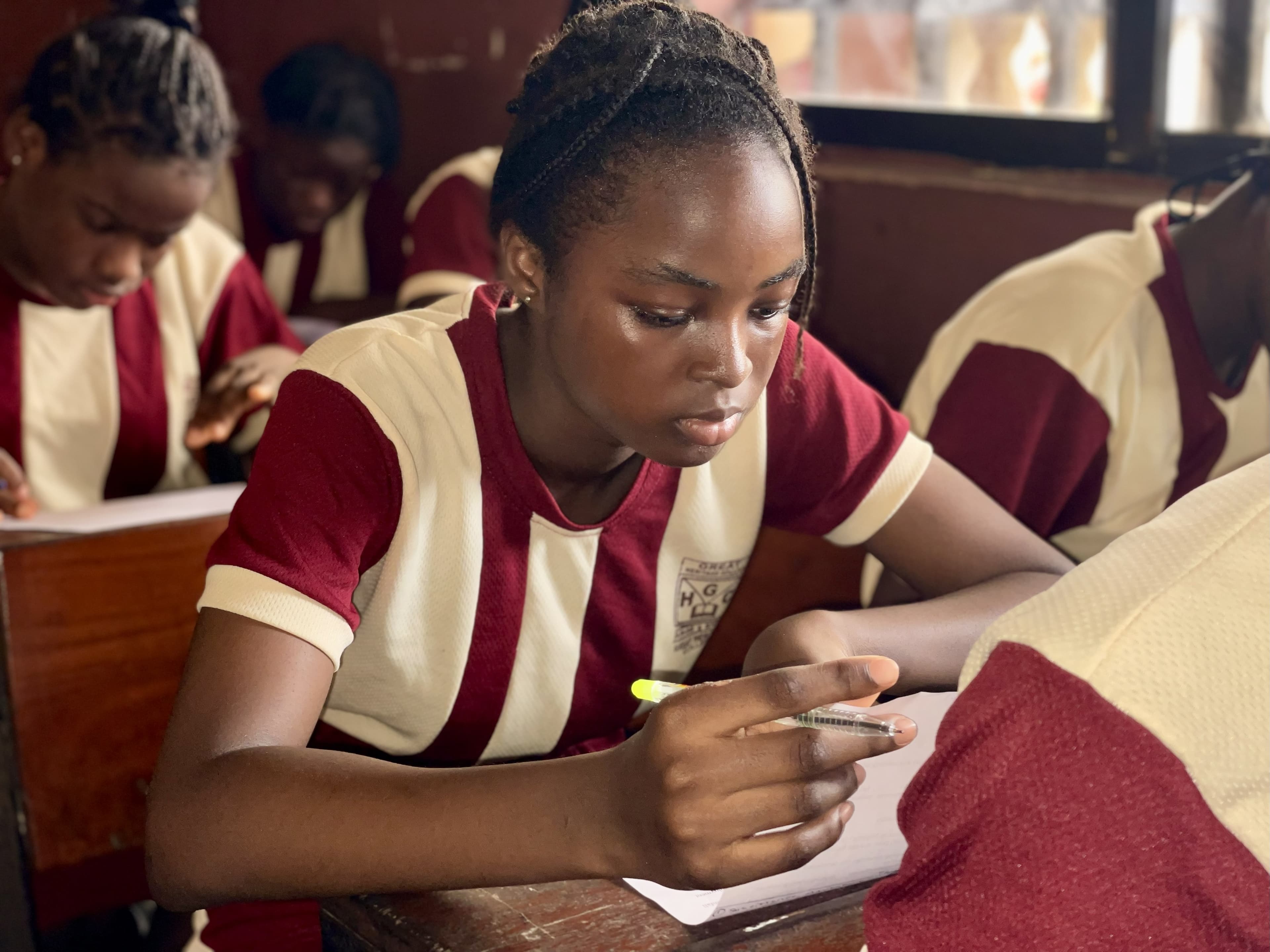 Students studying